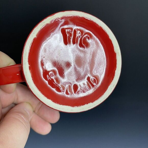 1980's Instant Maxwell House Coffee Cup Mug 8oz‎ Red Made In England - Picture 2 of 8